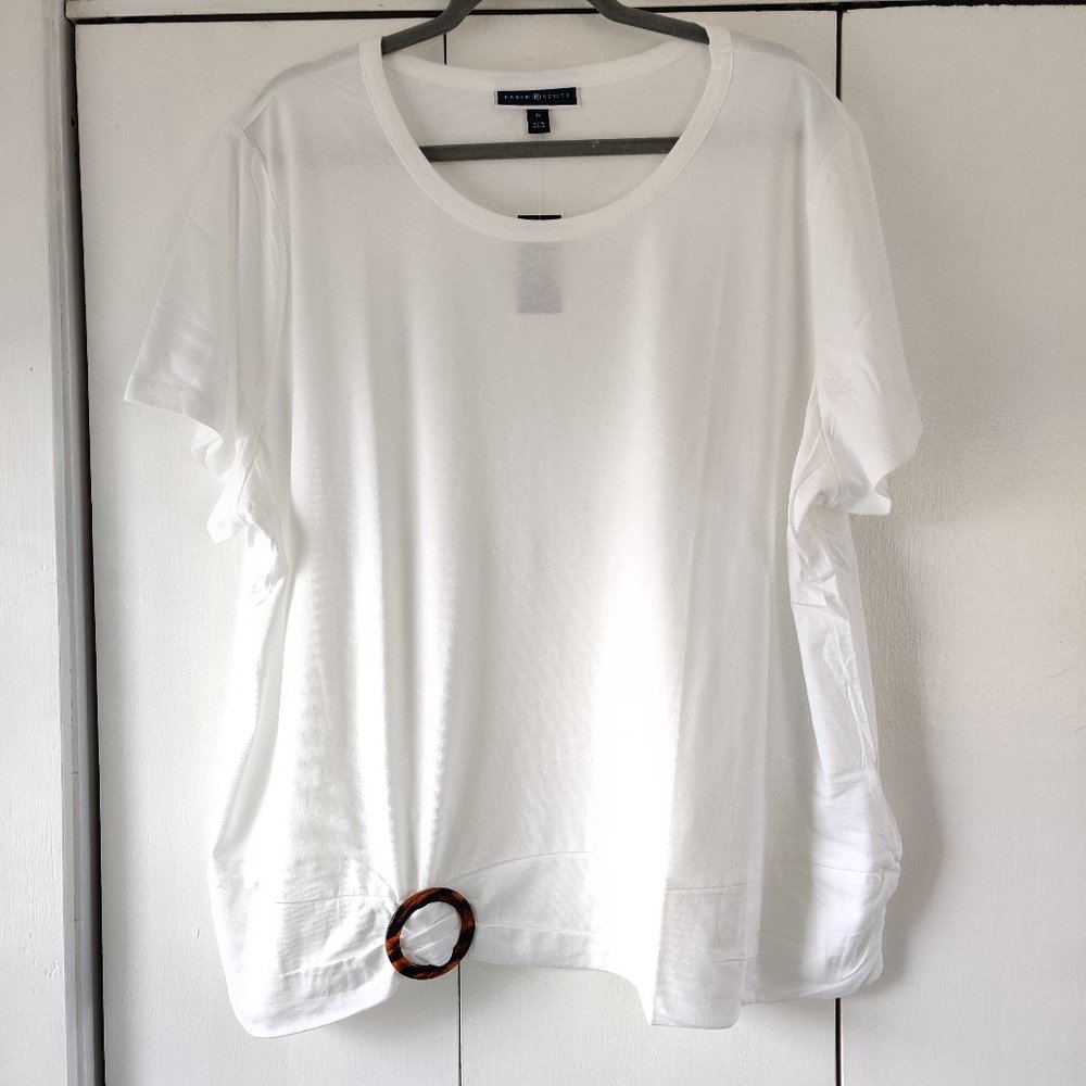 Karen Scott top in size 3x, new with tags